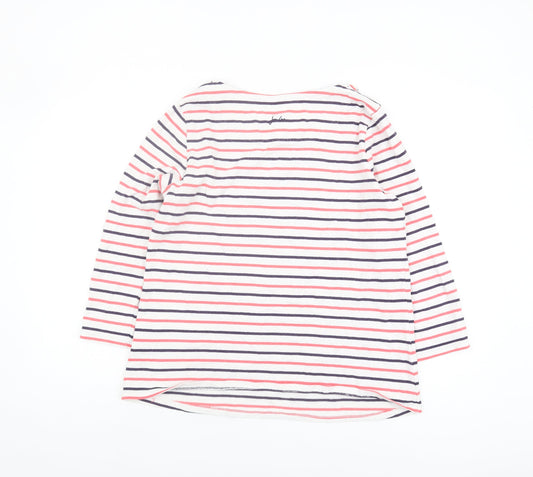 Joules Women's Multicoloured Striped T-Shirt Size 14