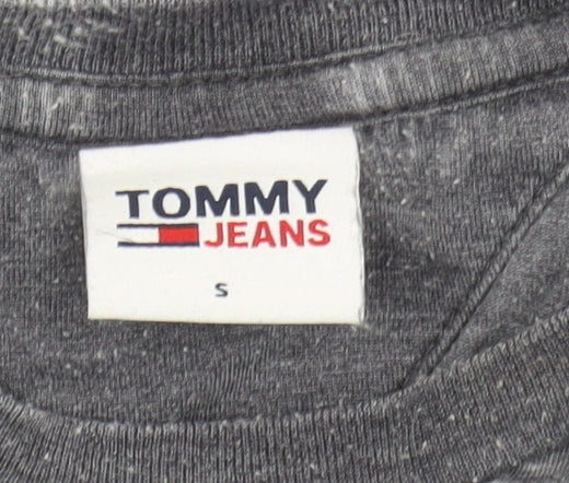 Tommy Jeans Unisex Grey T-Shirt, Size S, Casual Style