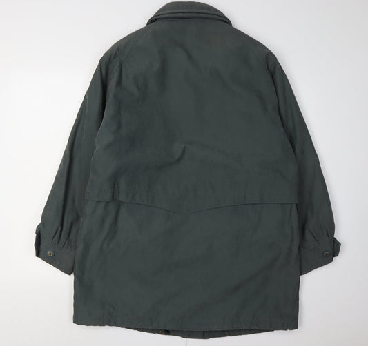 Dannimac Women's Long Coat Green L - Casual Autumn