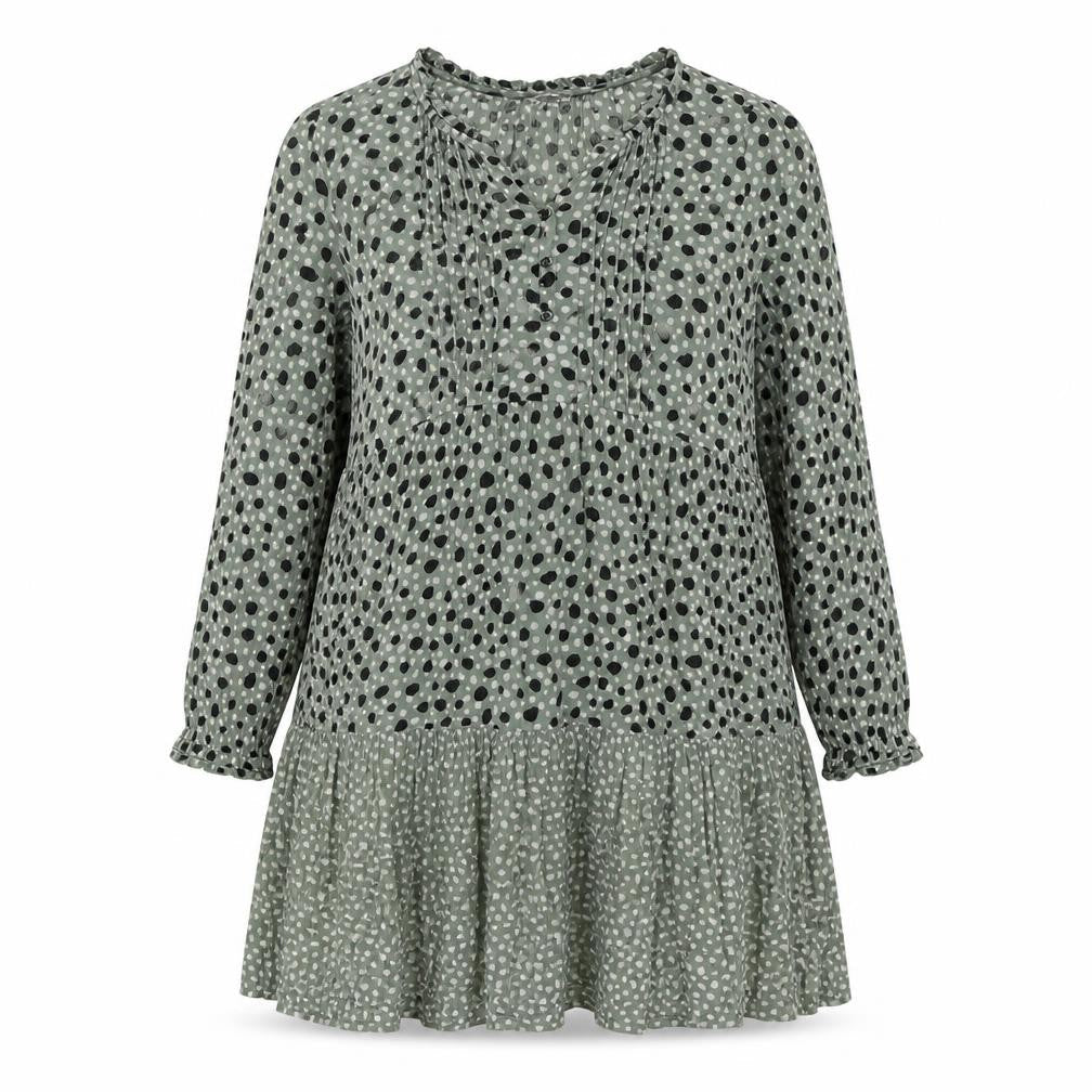 FatFace Women's Green Polka Dot Dress Size 10