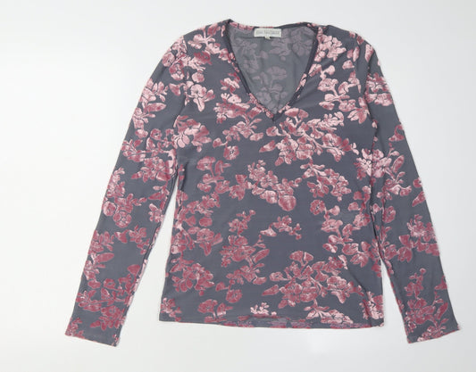 Long Tall Sally Women's Multicoloured Floral Top S