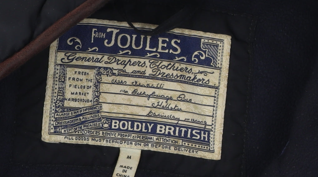 Joules Men's Black Quilted Jacket, M, Casual Style