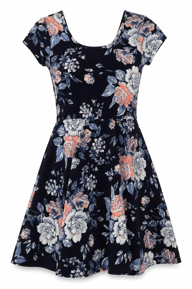 Aéropostale Women's Floral Fit & Flare Dress - S