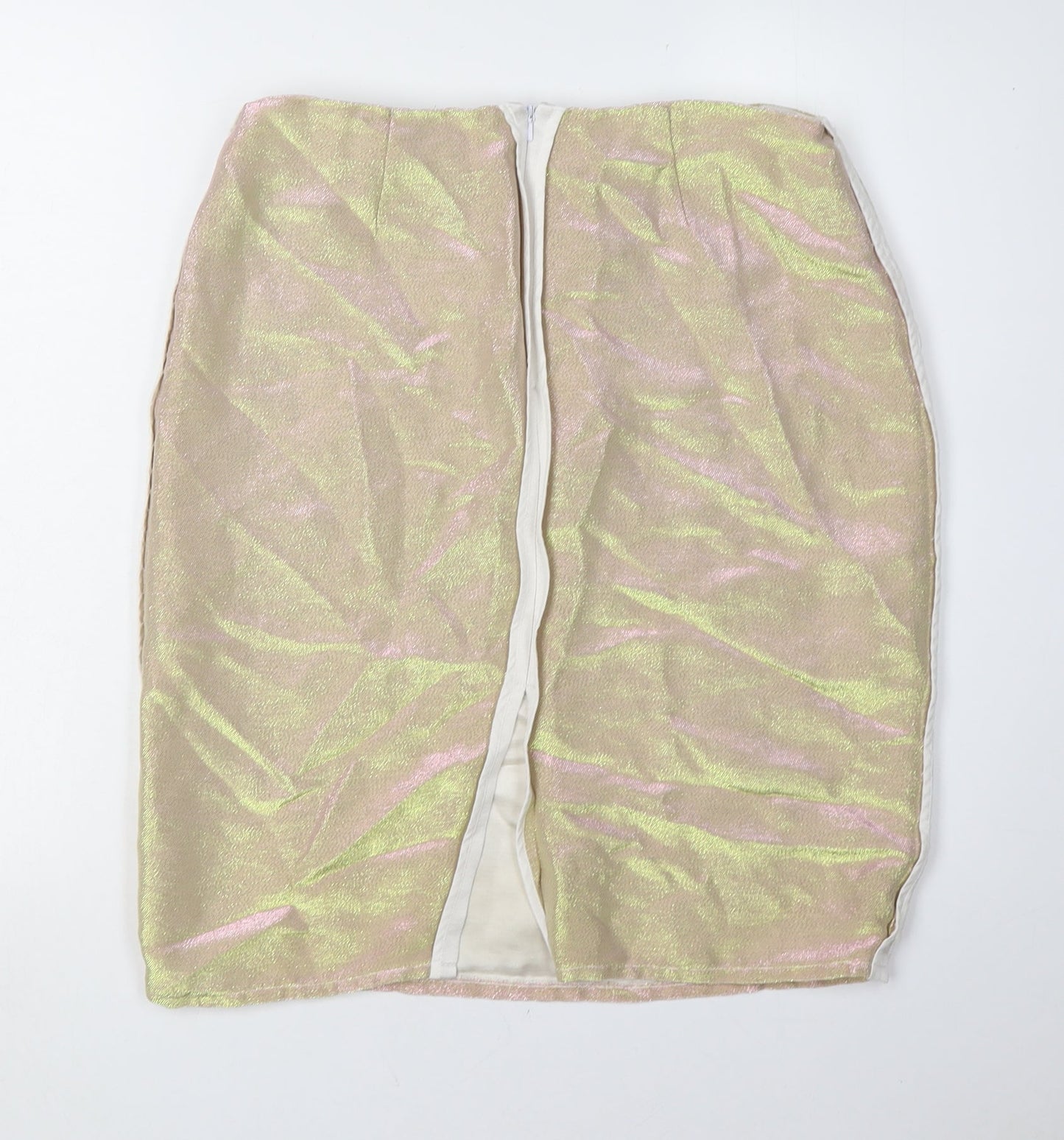 Topshop Women's Multicoloured Pencil Skirt, Size 12