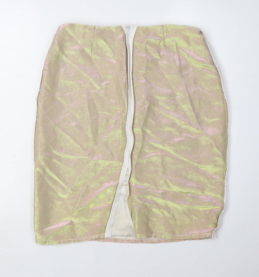 Topshop Women's Multicoloured Pencil Skirt, Size 12