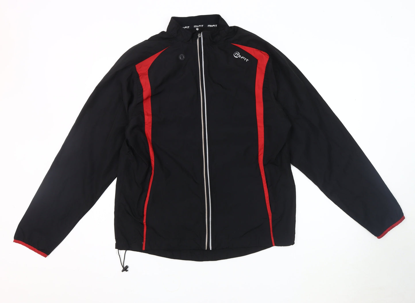 Mi-Fit Men's Black Windbreaker Jacket S