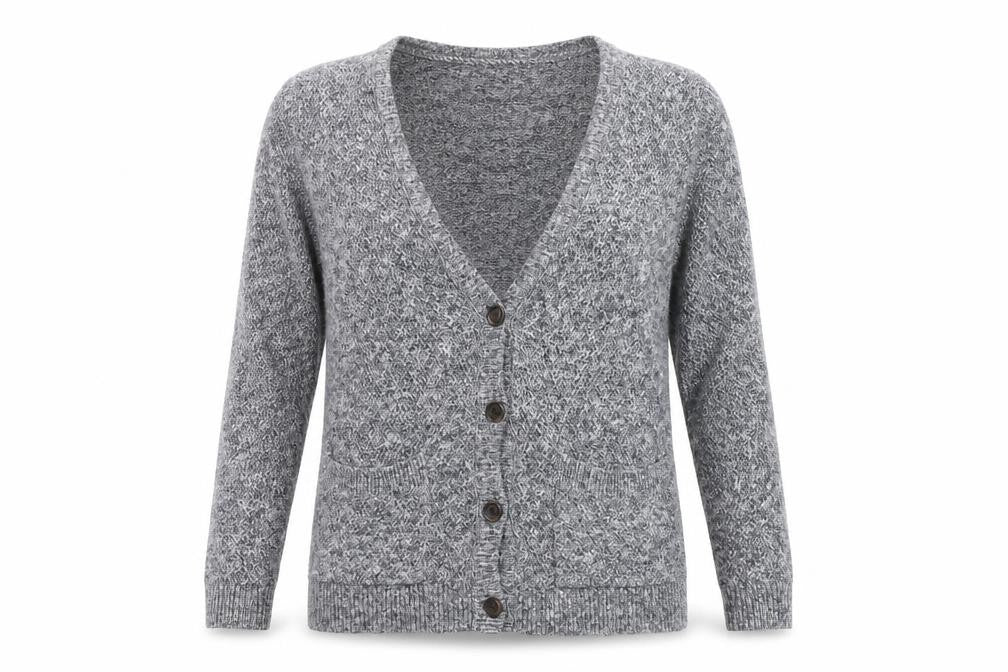 FatFace Women's Grey Cardigan V-Neck Size 6