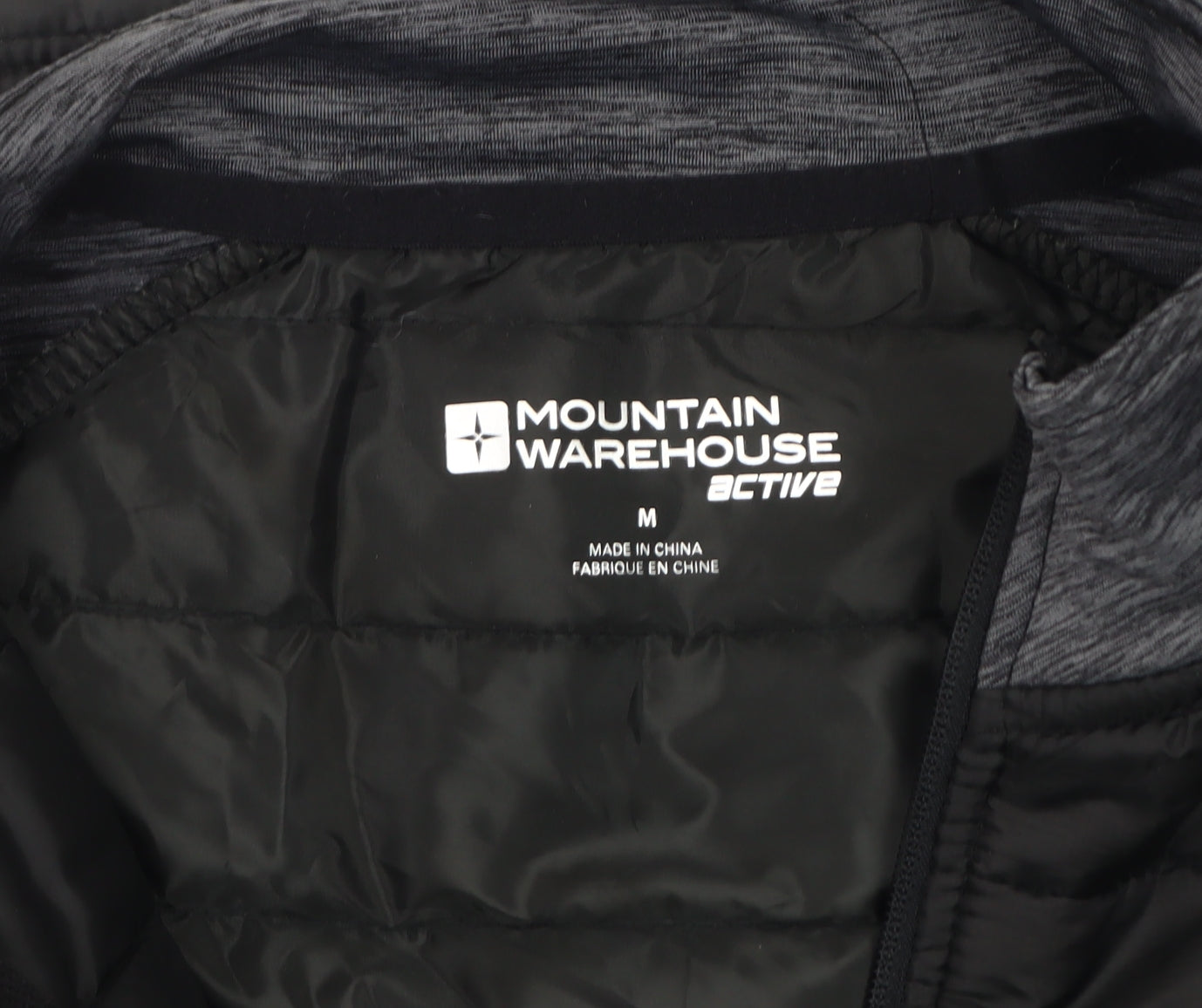 Mountain Warehouse Men's Black Grey M Puffer Jacket