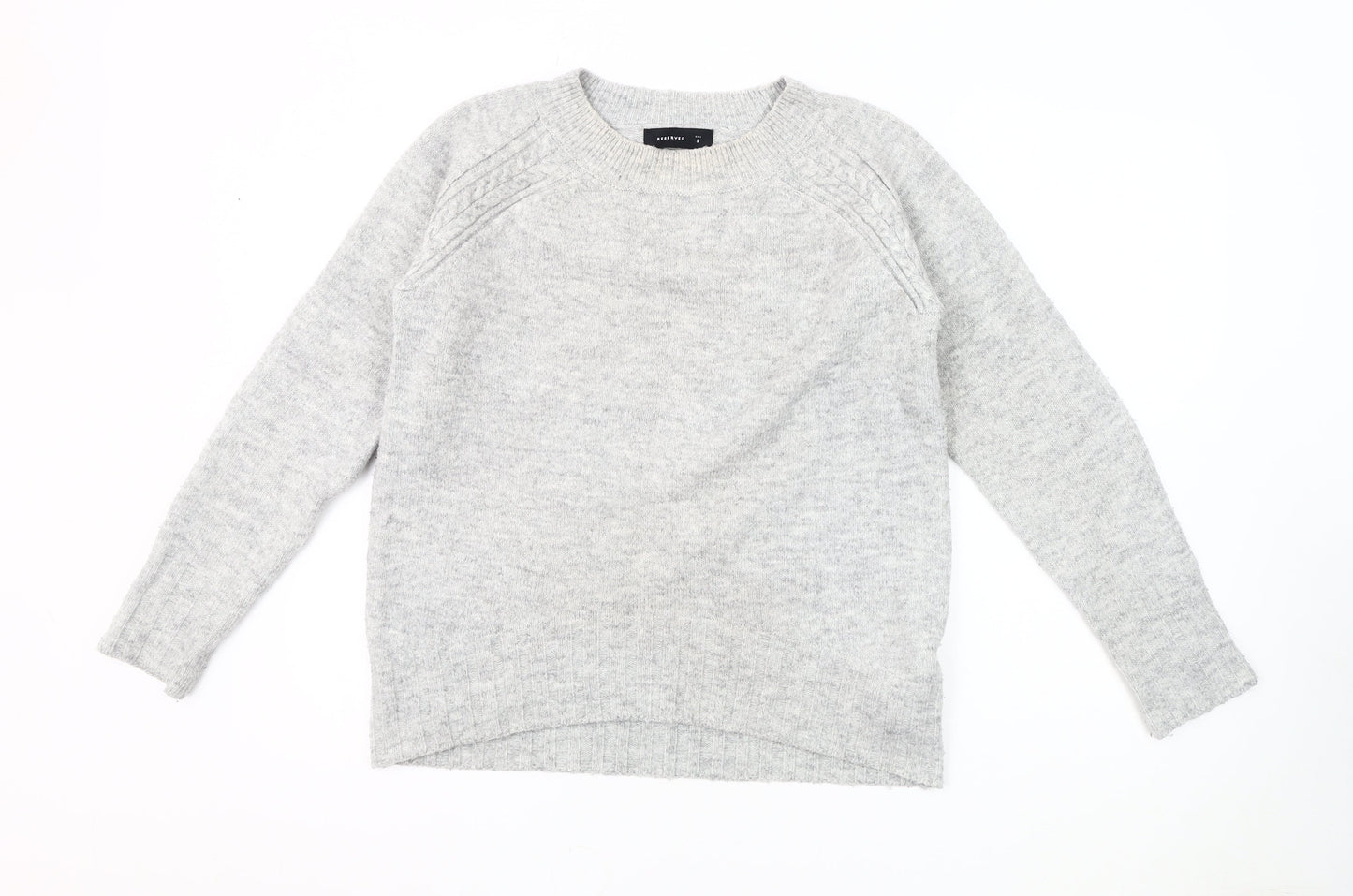 Reserved Men’s Grey Cable-Knit Pullover Jumper S