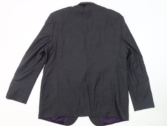 Marks and Spencer Men's Grey Wool Blazer, 48L