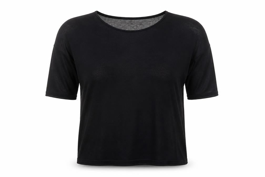 Phase Eight Women's Black L Basic Short Sleeve Top
