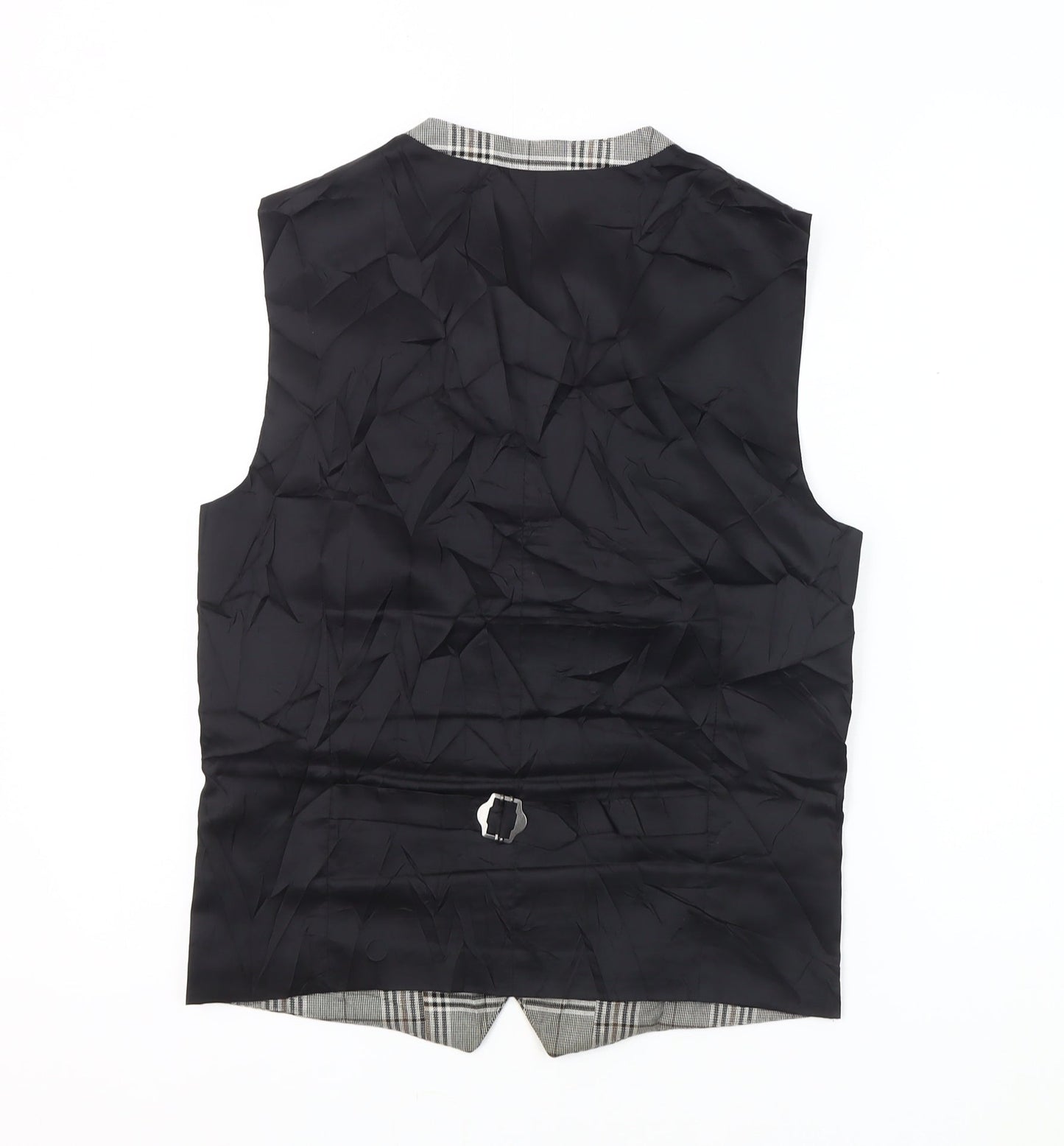 Next Men's Multicoloured 36R Waistcoat, Plaid Design