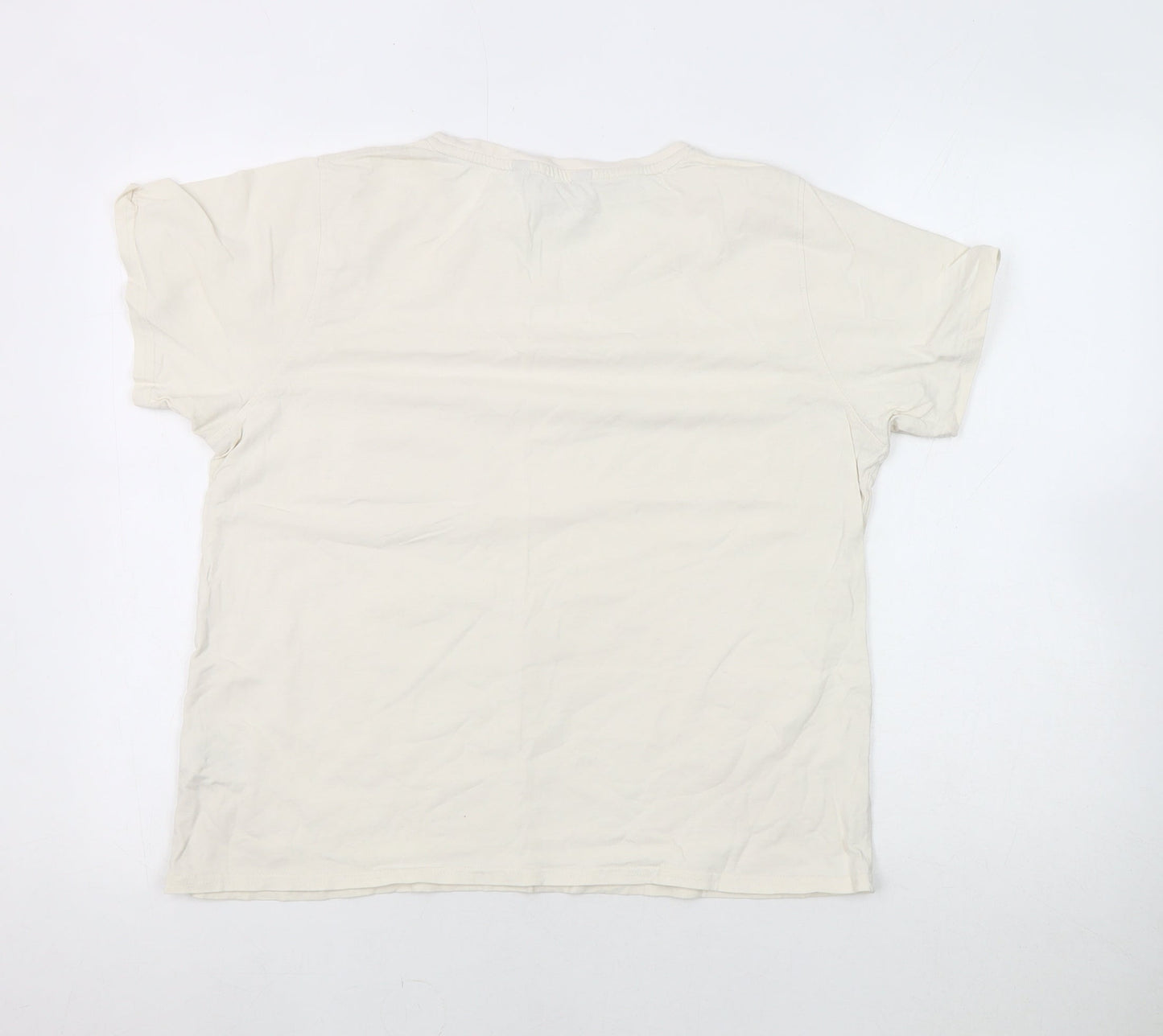 J.Crew Women's White T-Shirt, Short Sleeve, Size 16, Basic Style