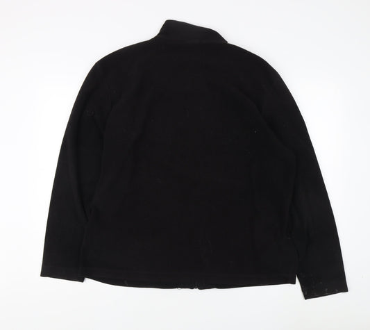 Campri Men's Black Fleece Jacket L