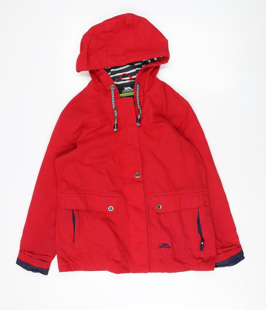 Trespass Women's Red Waterproof Rain Coat M