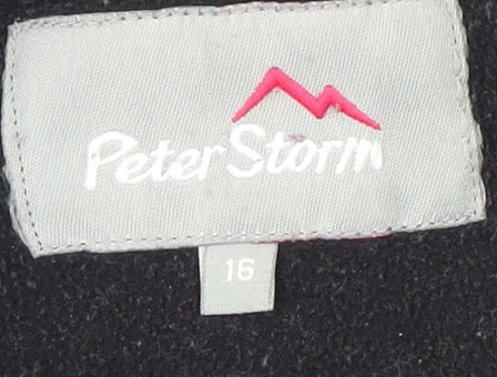 Peter Storm Black Women’s Fleece Sweatshirt, Size 16
