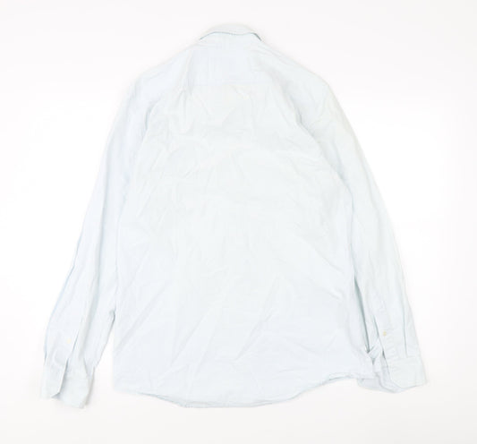 Jack Wills Men's Blue Classic Fit Striped Dress Shirt M