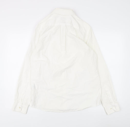 Jack Wills Men's White Classic Fit Dress Shirt M