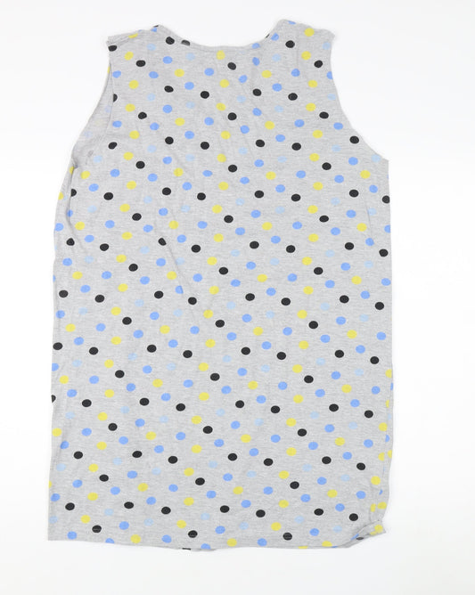 Laura Ashley Women's Grey Polka Dot Tank Top