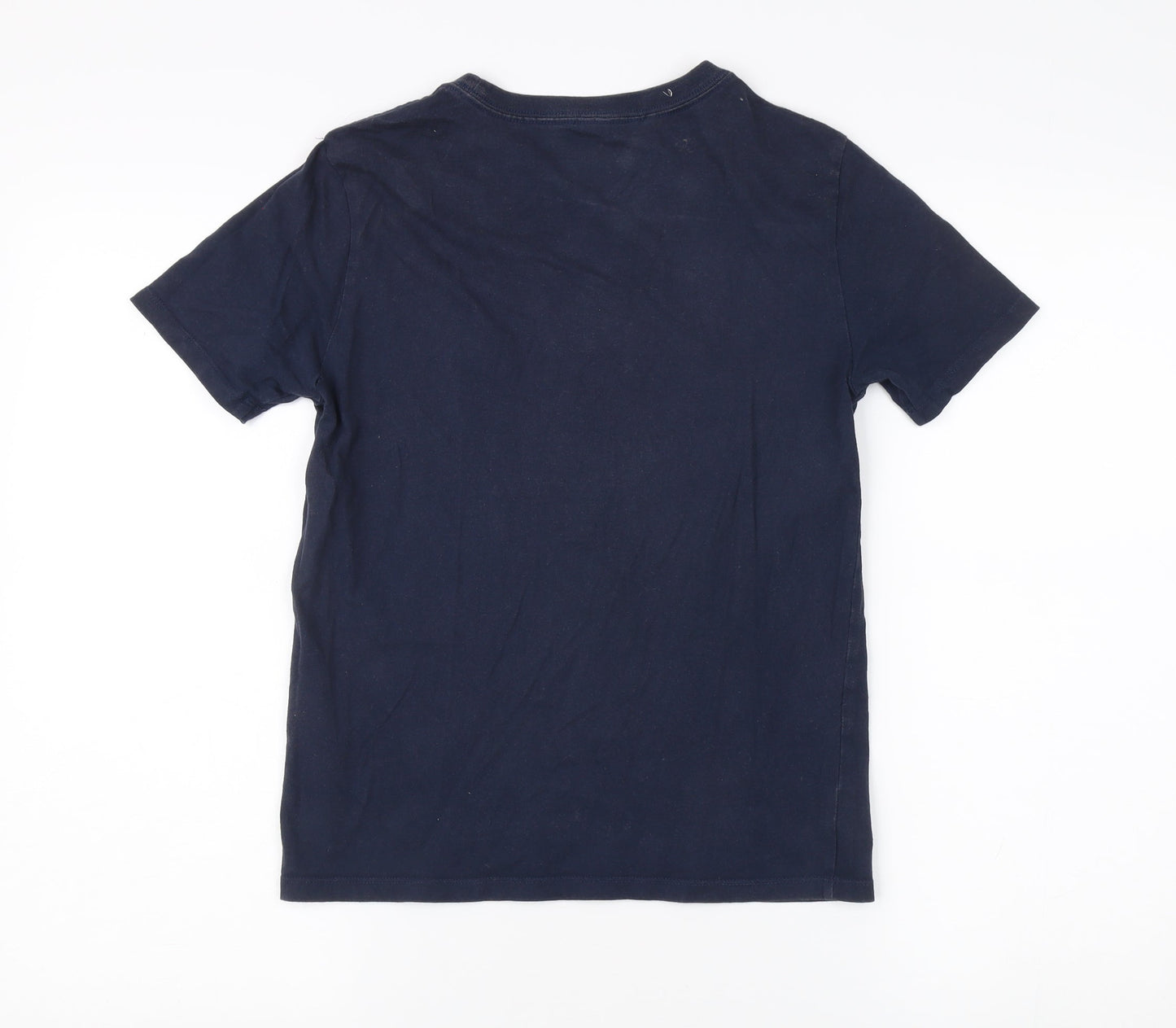 Tommy Hilfiger Unisex Blue Cotton T-Shirt L 12-14