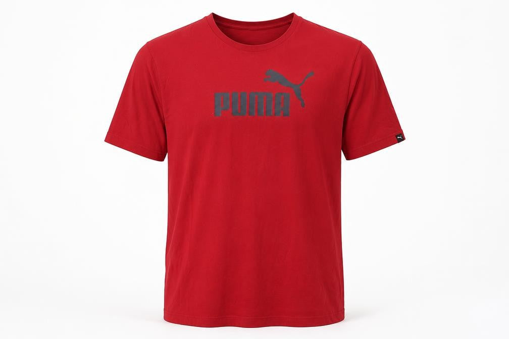 Mens UK Size L PUMA Red  Cotton T-Shirt