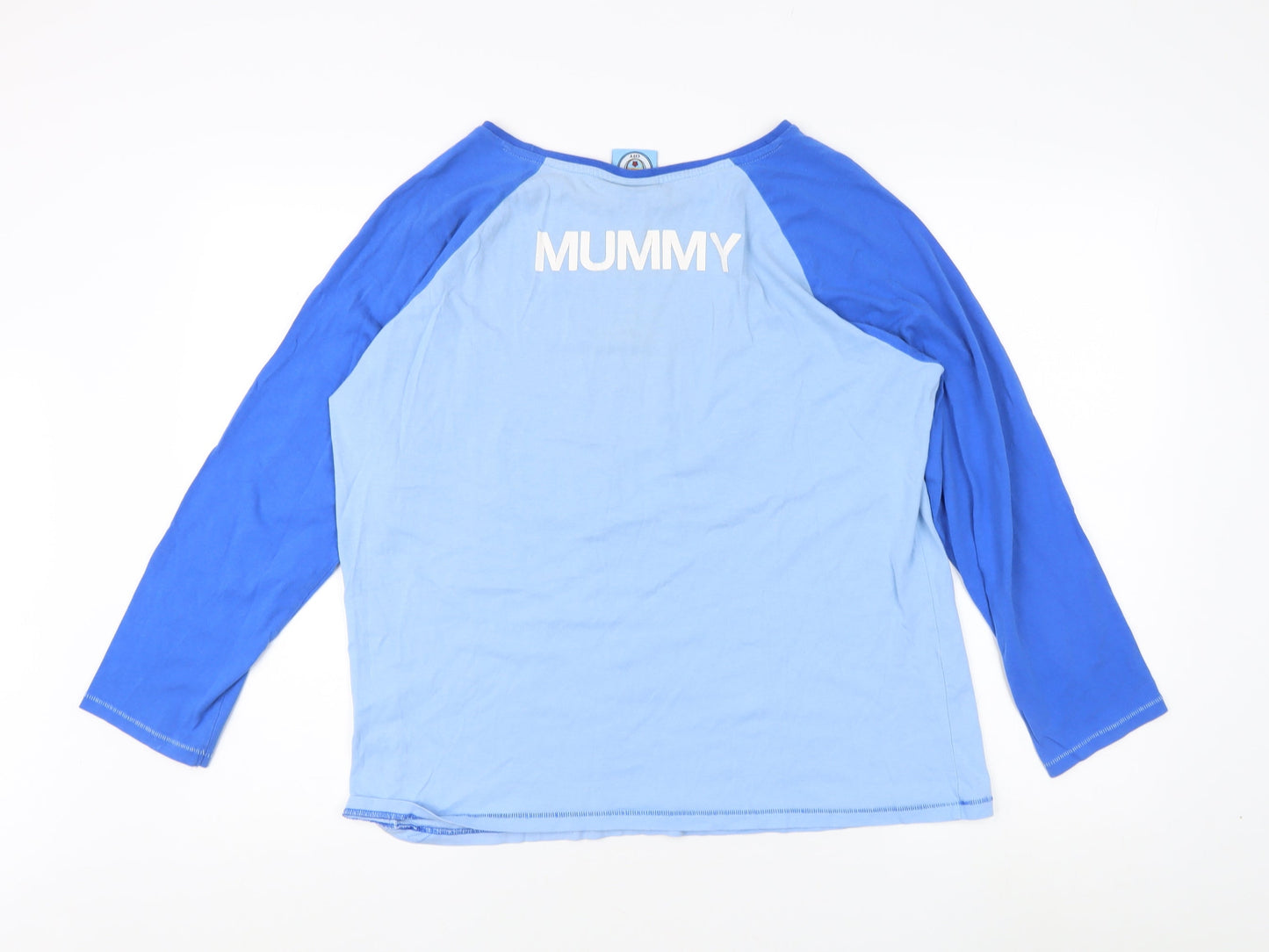 Manchester City Women's Blue Ringer T-Shirt, Size 12