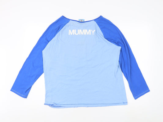 Manchester City Women's Blue Ringer T-Shirt, Size 12