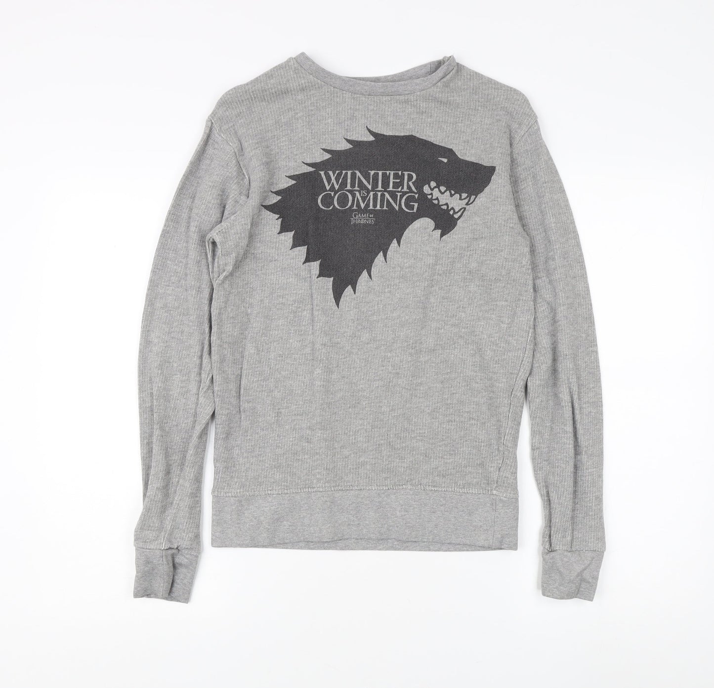 Game of Thrones Men's Grey Small Pullover Sweatshirt