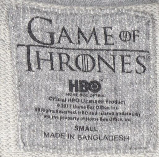 Game of Thrones Men's Grey Small Pullover Sweatshirt
