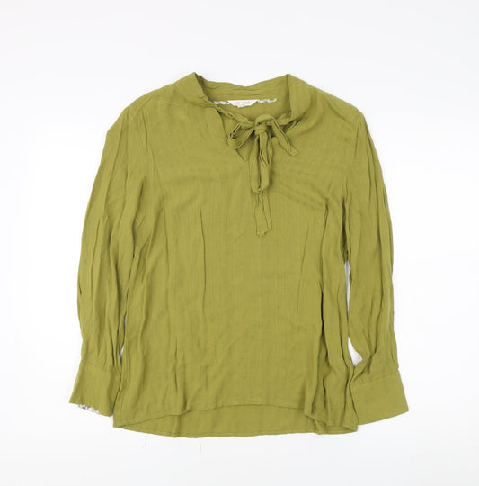 White Stuff Women's Green Size 12 Tunic Blouse