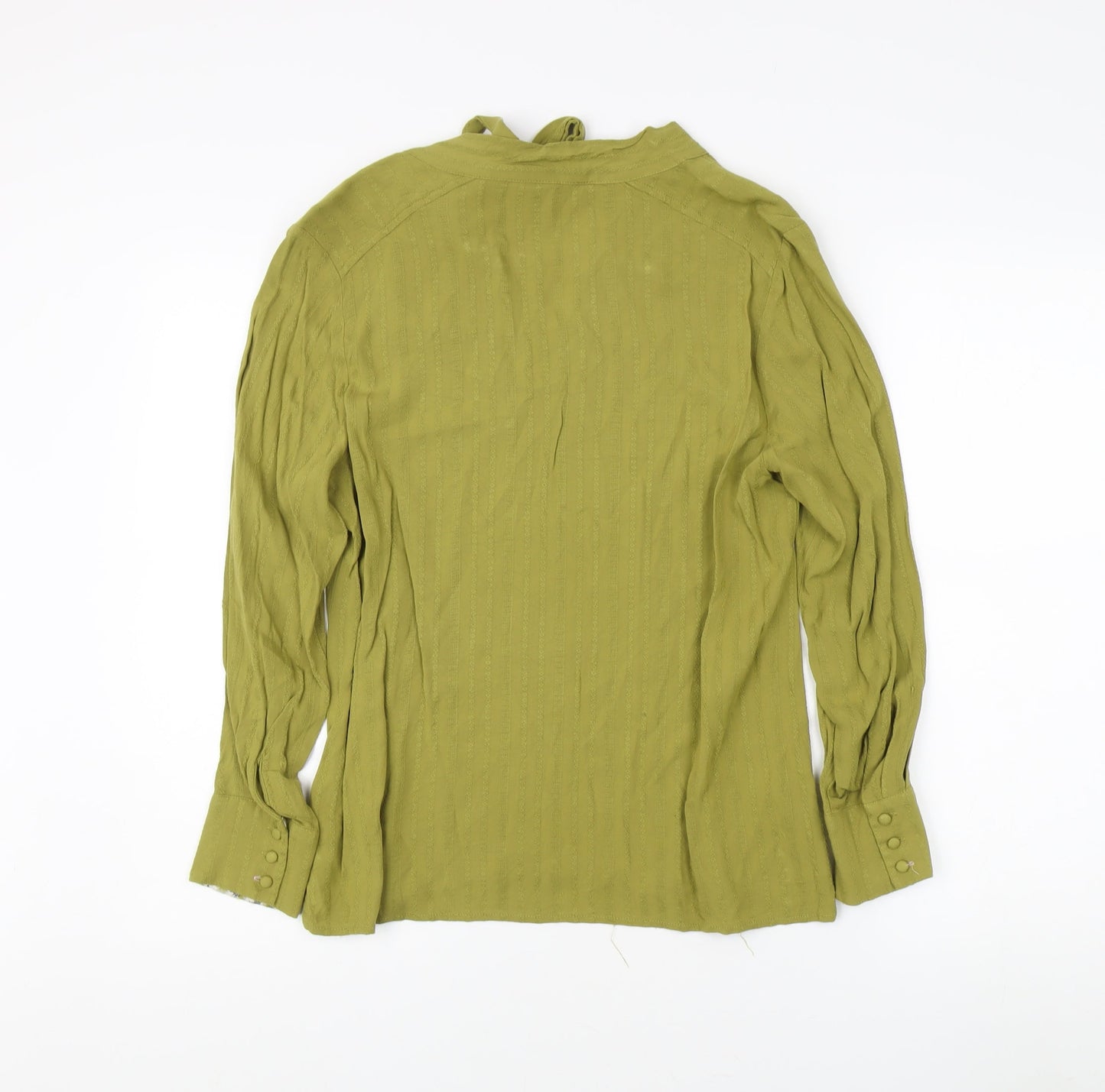 White Stuff Women's Green Size 12 Tunic Blouse