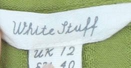 White Stuff Women's Green Size 12 Tunic Blouse
