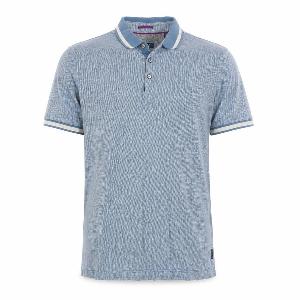 Ted Baker Men's Blue Polo Shirt L Short Sleeve