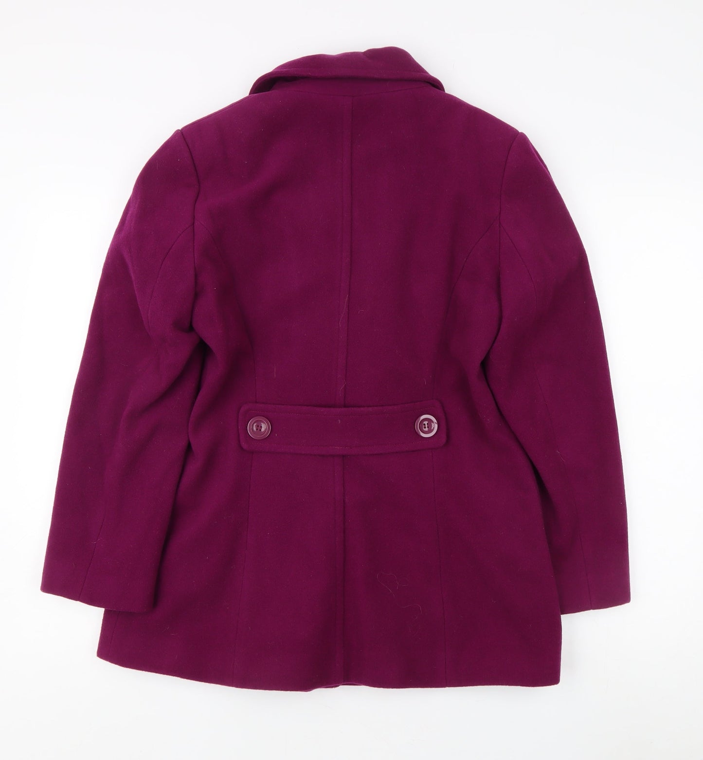 Eastex Women's Purple Wool Pea Coat Size 10 Classic Style