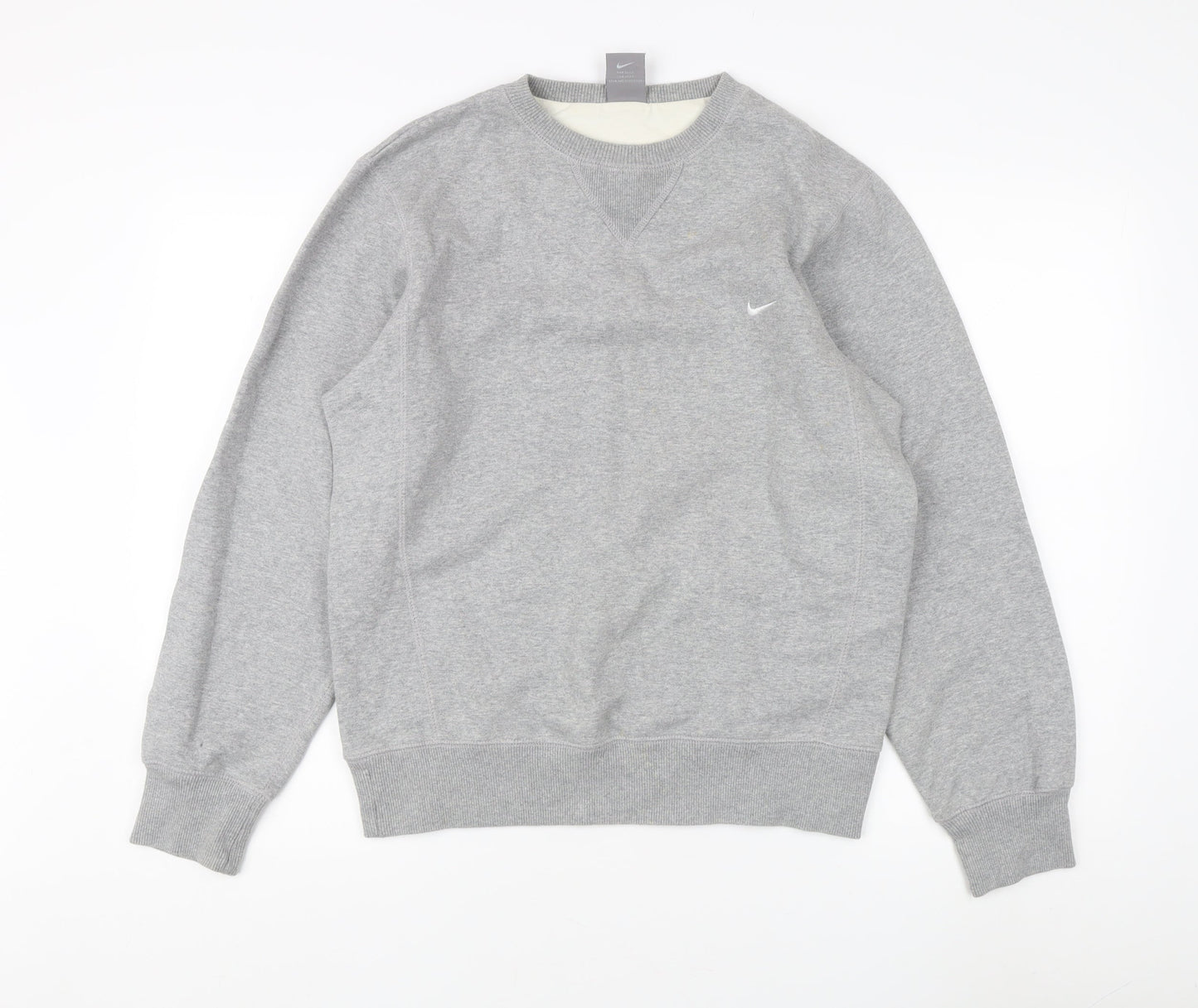 Nike Men's Grey Pullover Sweatshirt - Size S
