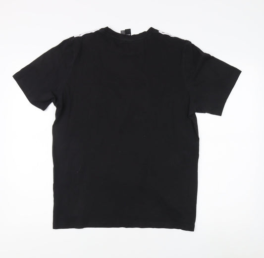 Adidas Men's Black M T-Shirt, Short Sleeve, Crew Neck