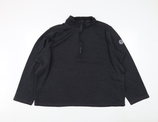 TOG TWENTY FOUR Men's Black XL Full Zip Sweatshirt