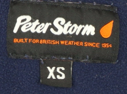Peter Storm Men's Blue XS Fleece 1/4 Zip Sweatshirt