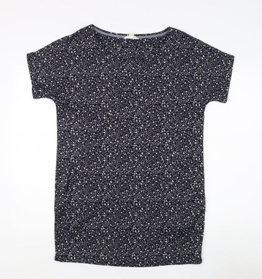 White Stuff Women's Blue Floral T-Shirt, Size 10