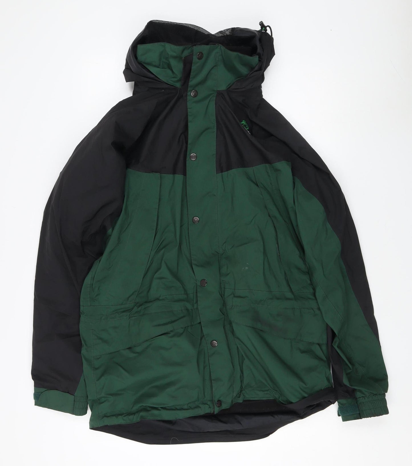 Craghoppers Men's Green/Black Parka Jacket, M, Hooded Quick Drying