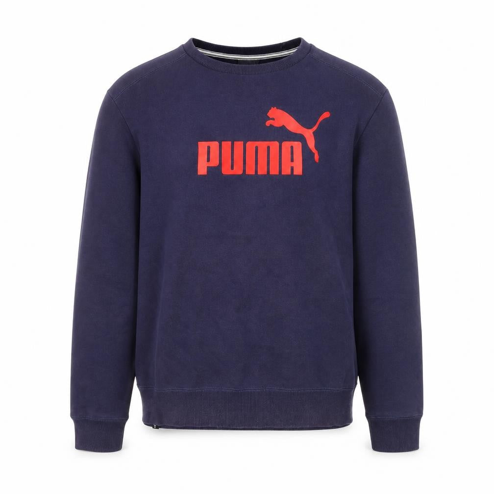 Mens UK S Regular PUMA Blue Pullover Sweatshirt