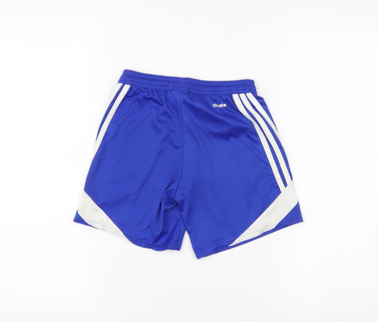 Adidas Boys Blue Athletic Shorts YXS
