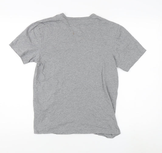 BOSS Men's Grey Short Sleeve Crew Neck T-Shirt Size S