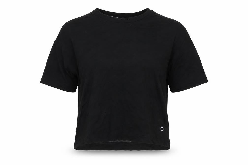 Marks and Spencer Women's Black T-Shirt, Size 6, Breathable