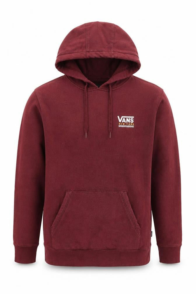 Mens UK S Regular VANS Red Pullover Hoodie