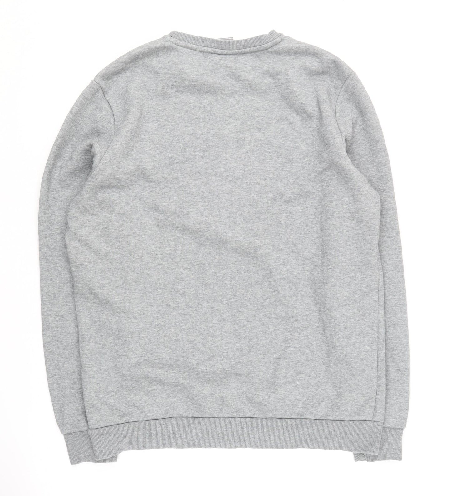 Puma Men's Grey Crew Neck Pullover Sweatshirt M
