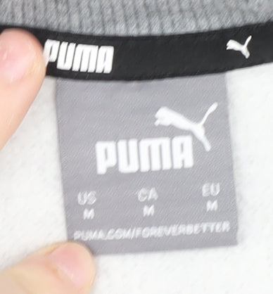 Puma Men's Grey Crew Neck Pullover Sweatshirt M