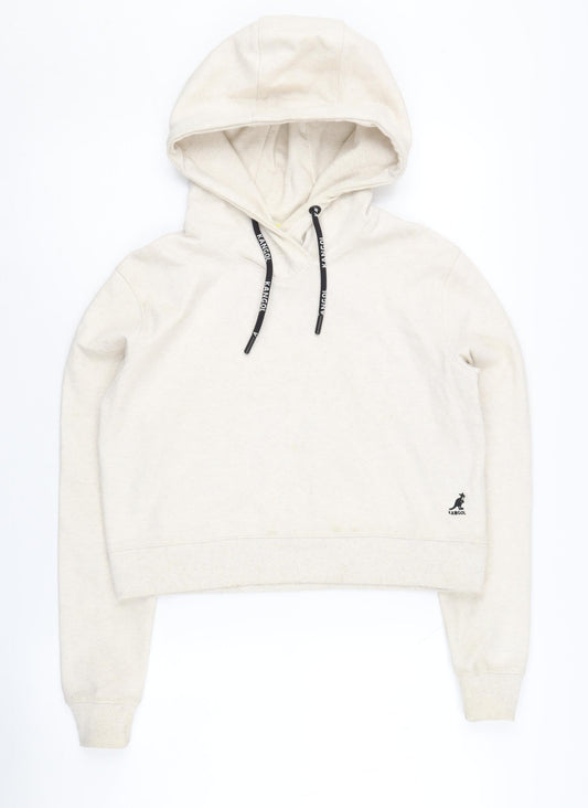 Kangol Women's Ivory Pullover Hoodie Size 10