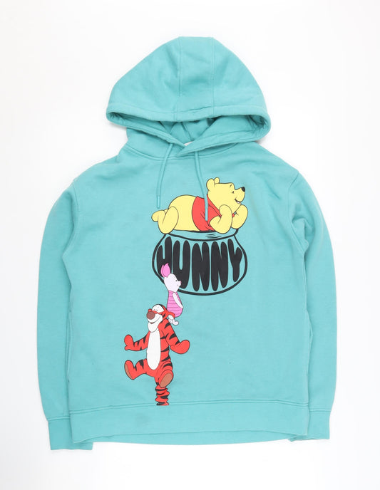 Disney Women's Blue Pullover Hoodie Size S - Winnie the Pooh