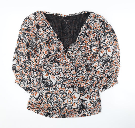 Ted Baker Women's Multicoloured Floral Blouse Size 12